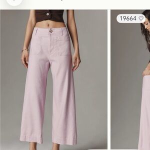 Maeve Colette  Light Pink Wide-Leg Pants sold out